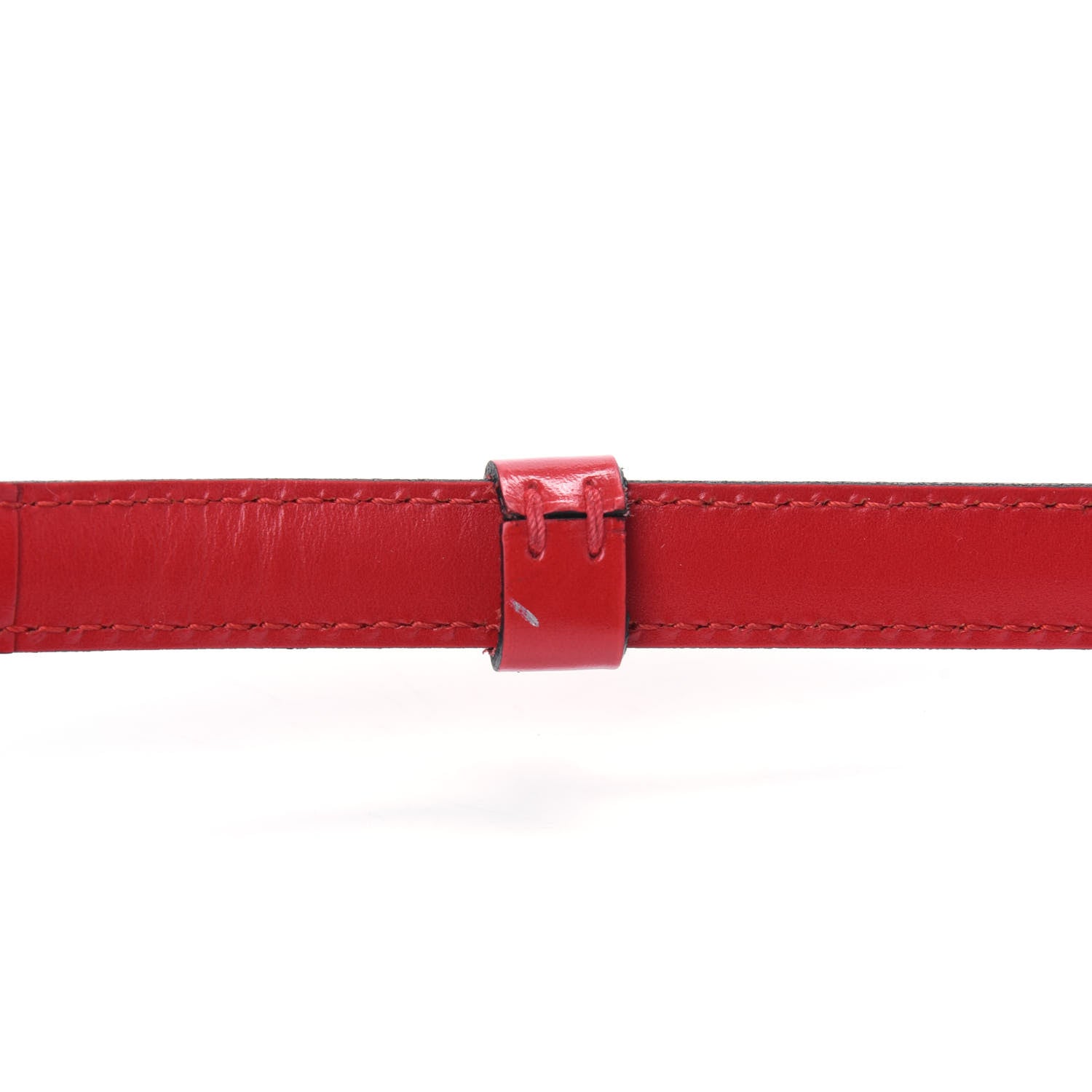 Louis Vuitton Calfskin 16mm Adjustable Shoulder Strap Red 6 of 9