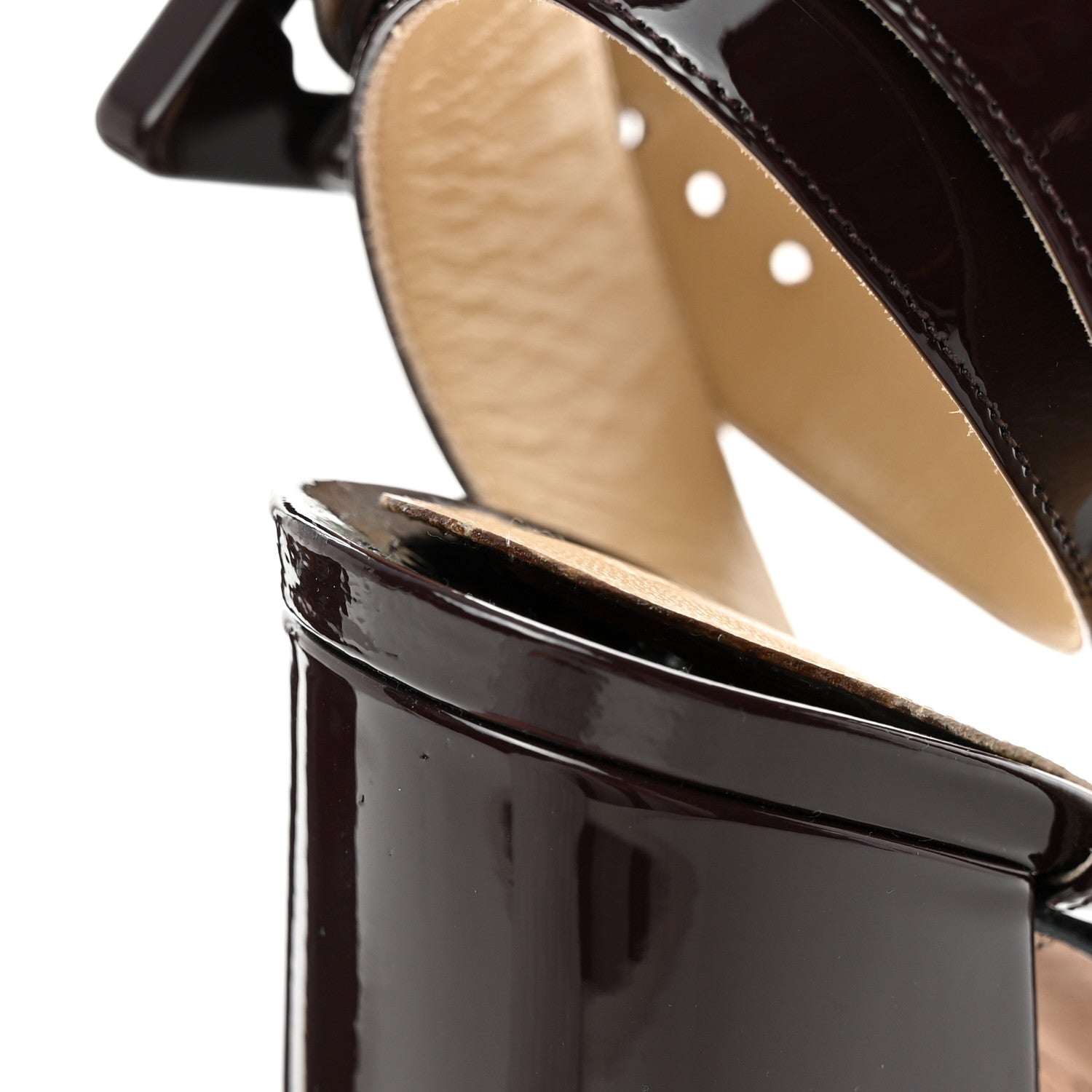 Bottega Veneta Supergloss Patent Tower 40/140mm Platform Pumps 37.5 Fondant 12 of 13