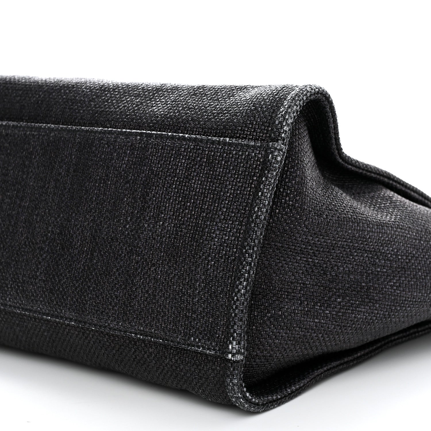 Chanel Woven Straw Raffia Medium Deauville Tote Black 10 of 10