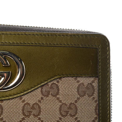 Gucci Monogram Sukey Zip Around Wallet Green 10 of 12