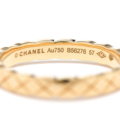 Chanel 18K Yellow Gold Mini Coco Crush Ring 57 8 4 of 5