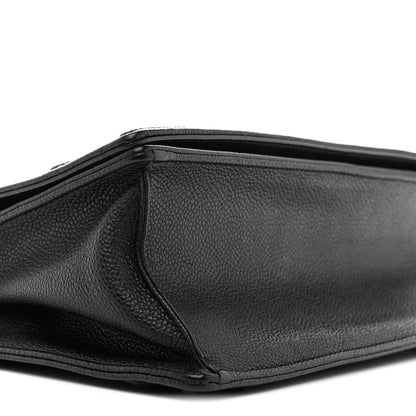 Christian Dior Grained Calfskin Medium Diorama Flap Bag Black 9 of 11
