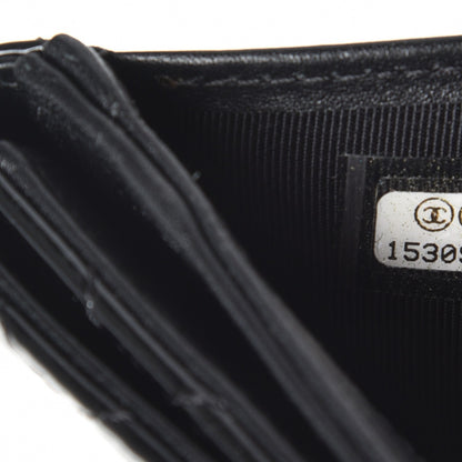 Chanel Patent Quilted Compact French Flap Wallet Black 8 of 9