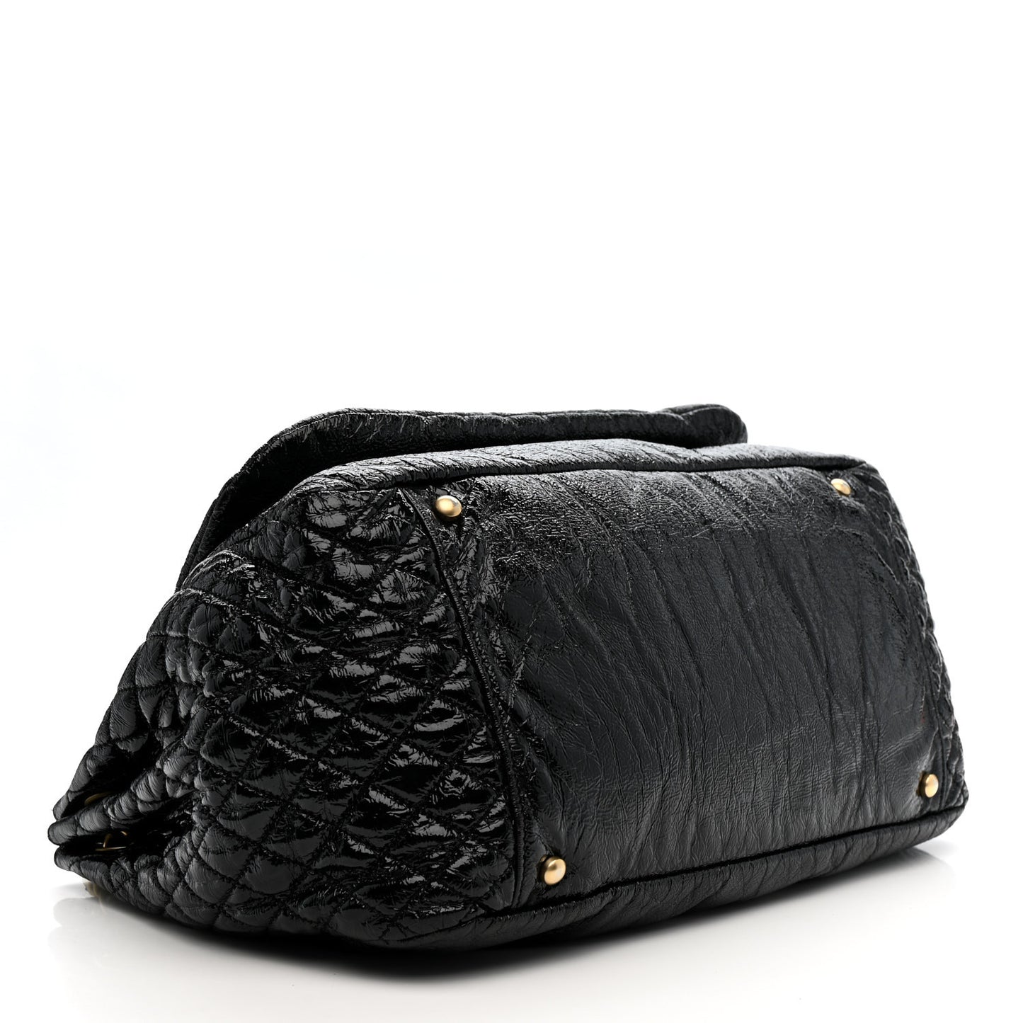 Vinyl Medium Rock and Chain Flap Black