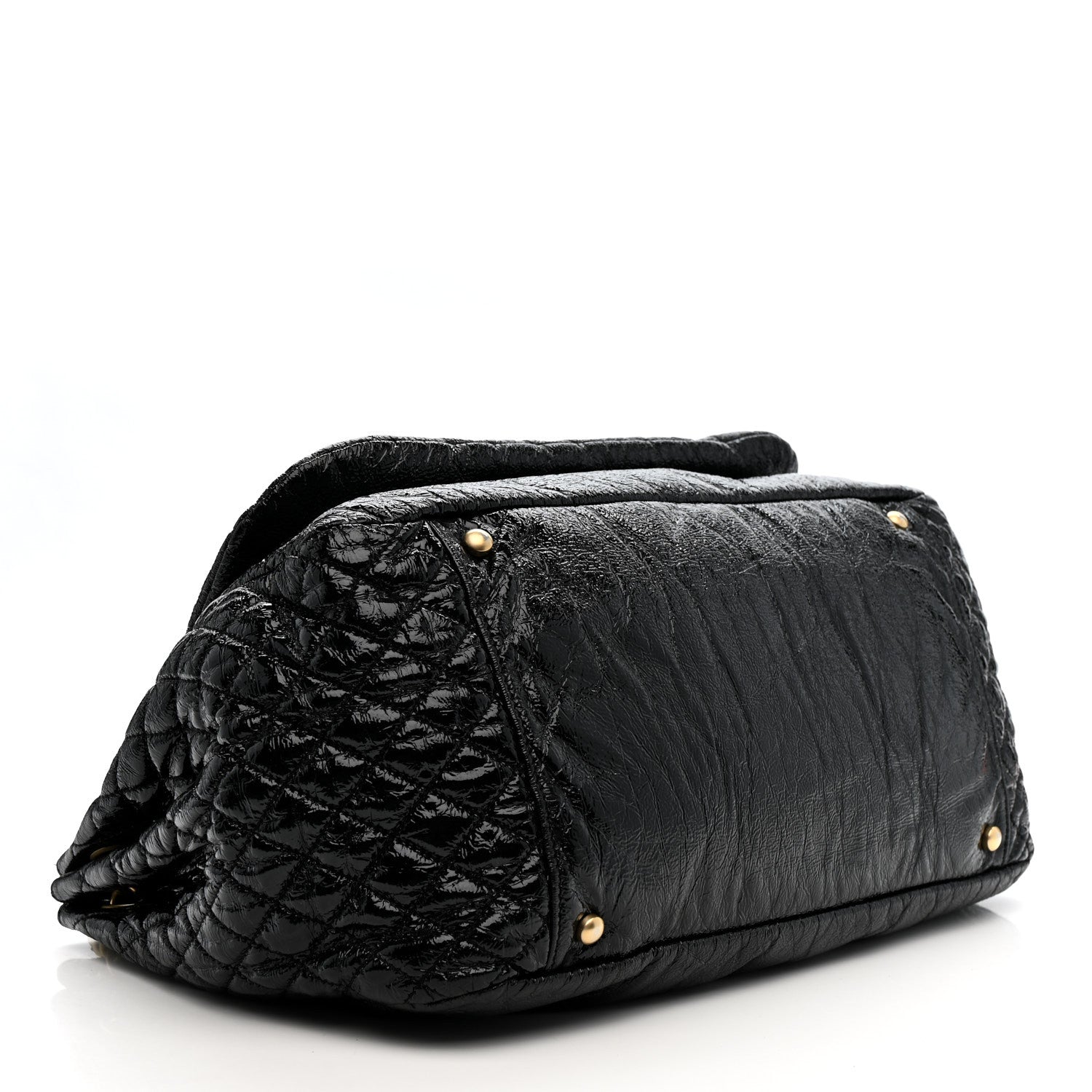 Chanel Vinyl Medium Rock and Chain Flap Black 4 of 13