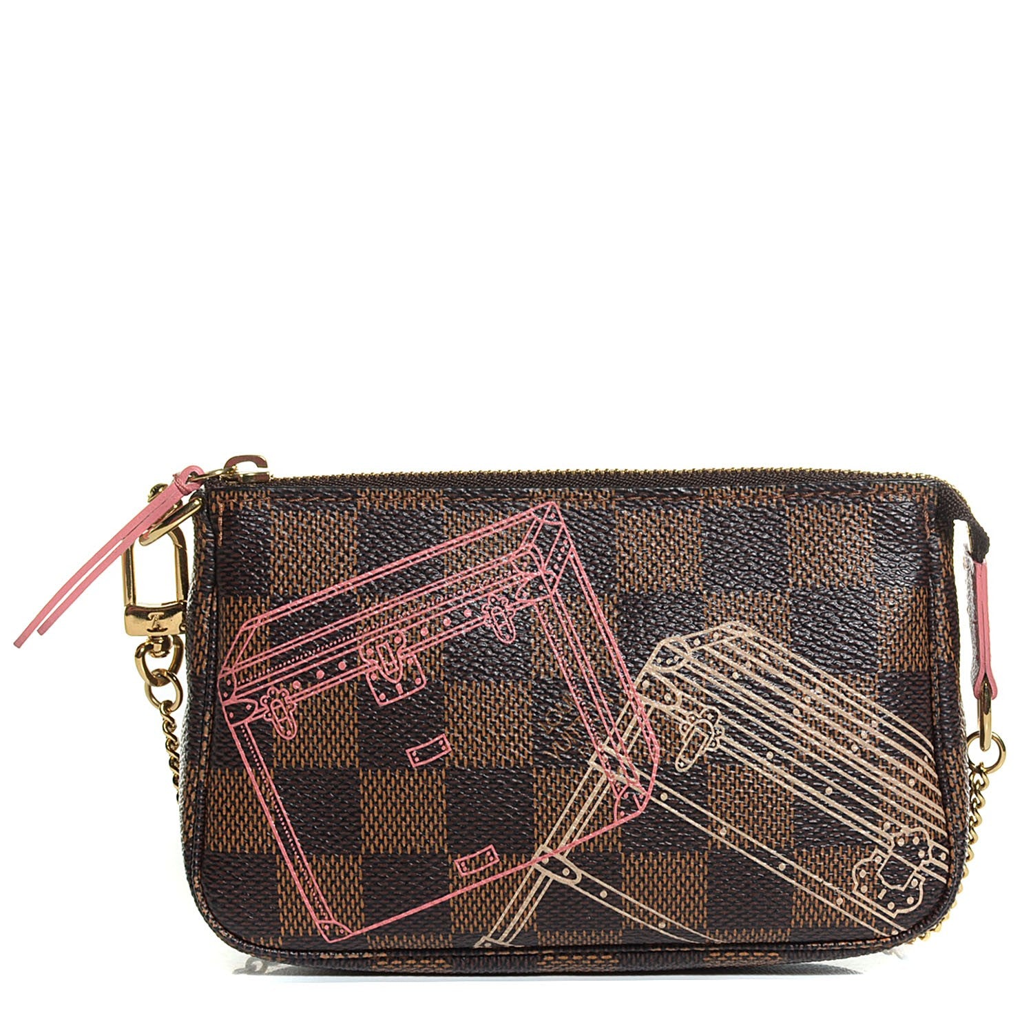 Louis Vuitton Damier Ebene 2014 Christmas Animation Mini Pochette Accessories 1 of 8