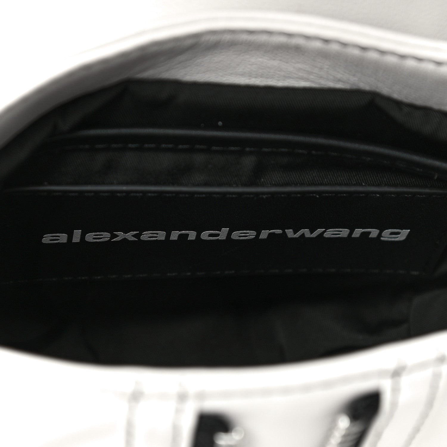 Alexander Wang Lambskin Micro Marti Crossbody White Black 6 of 10