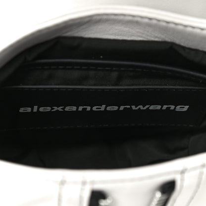 Alexander Wang Lambskin Micro Marti Crossbody White Black 6 of 10
