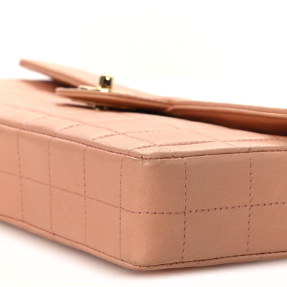 Chanel Lambskin East West Chocolate Bar Flap Light Orange 11 of 14
