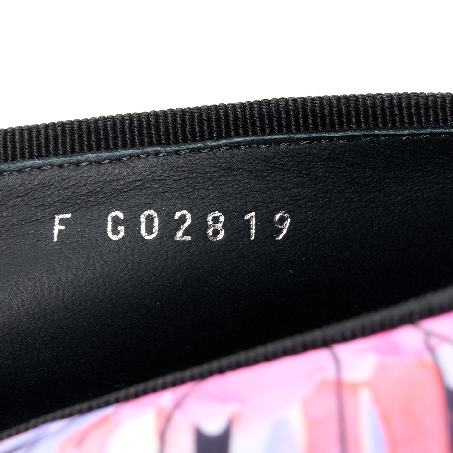 Printed Stretch Jersey Cap Toe Ballerina Flats 39 Black Multicolor