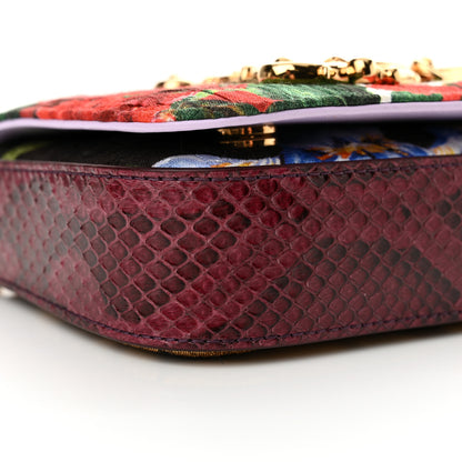 Dolce & Gabbana DOLCE GABBANA Patchwork Snakeskin Brocade DG Girls Shoulder Bag Multicolor 9 of 11