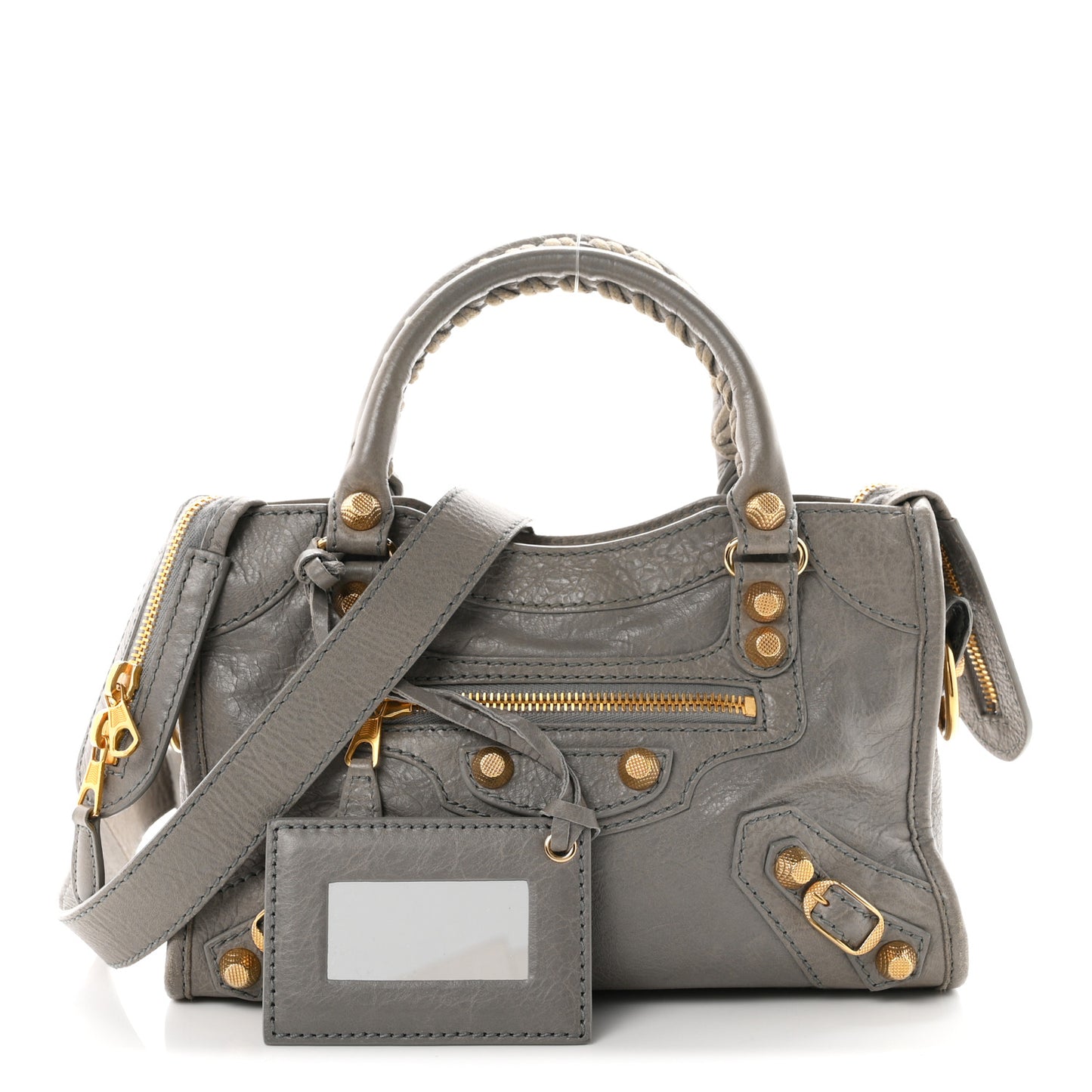 Agneau Giant 12 Gold Hardware Mini City Gris Pyrite