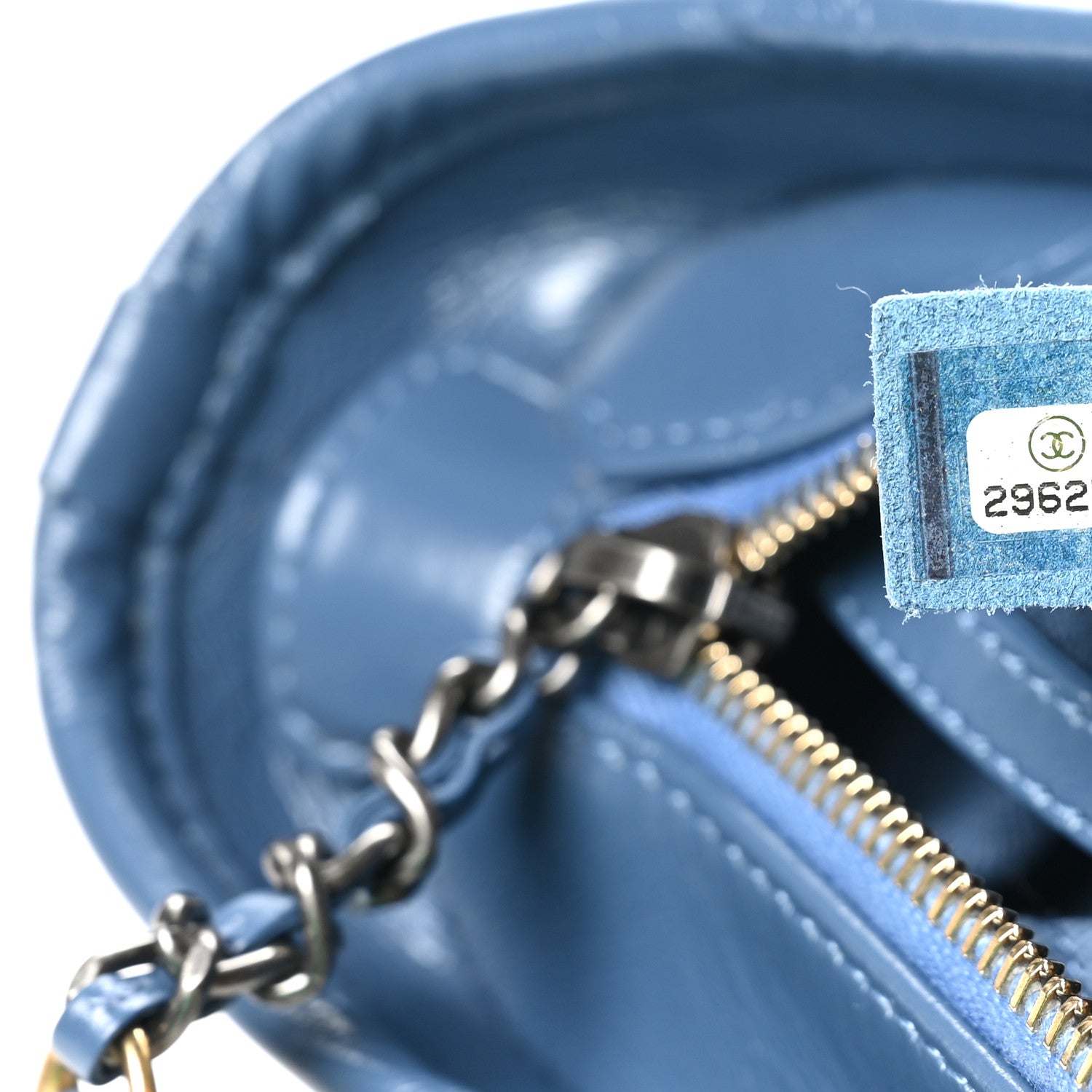 Chanel Denim Calfskin Small Gabrielle Hobo Blue 7 of 10