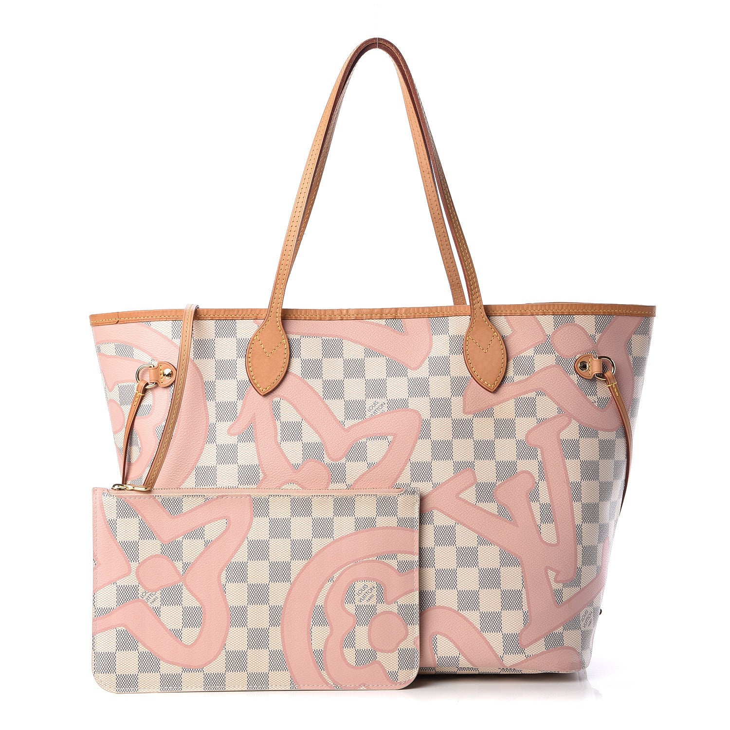 Louis Vuitton Damier Azur Tahitienne Neverfull MM 1 of 14