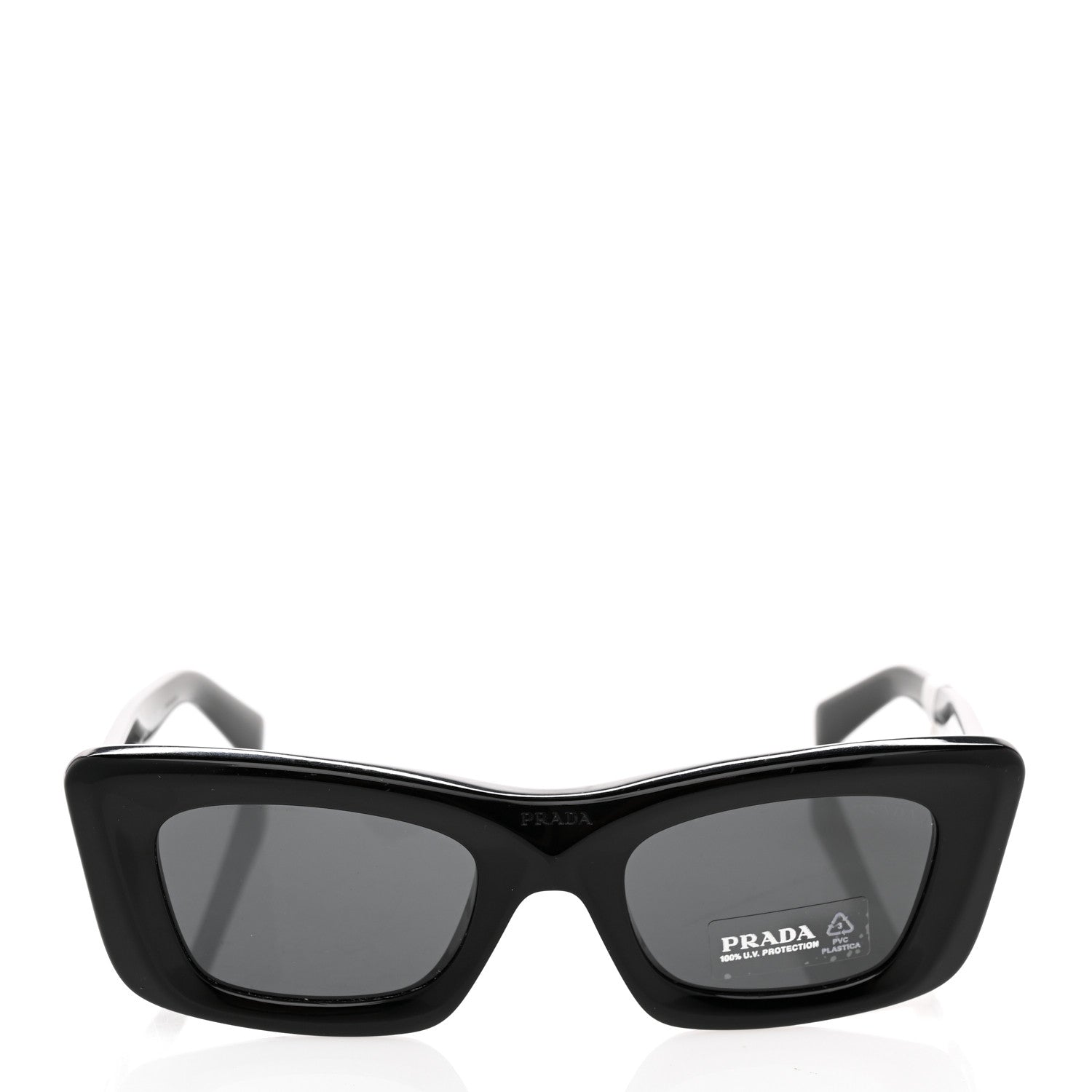 Prada Acetate Symbole Sunglasses SPR 13Z Black 2 of 7