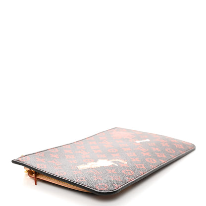 Louis Vuitton Catogram Neverfull MM GM Pochette Marron 4 of 7
