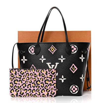 Louis Vuitton Monogram Giant Wild At Heart Neverfull MM Black 9 of 9