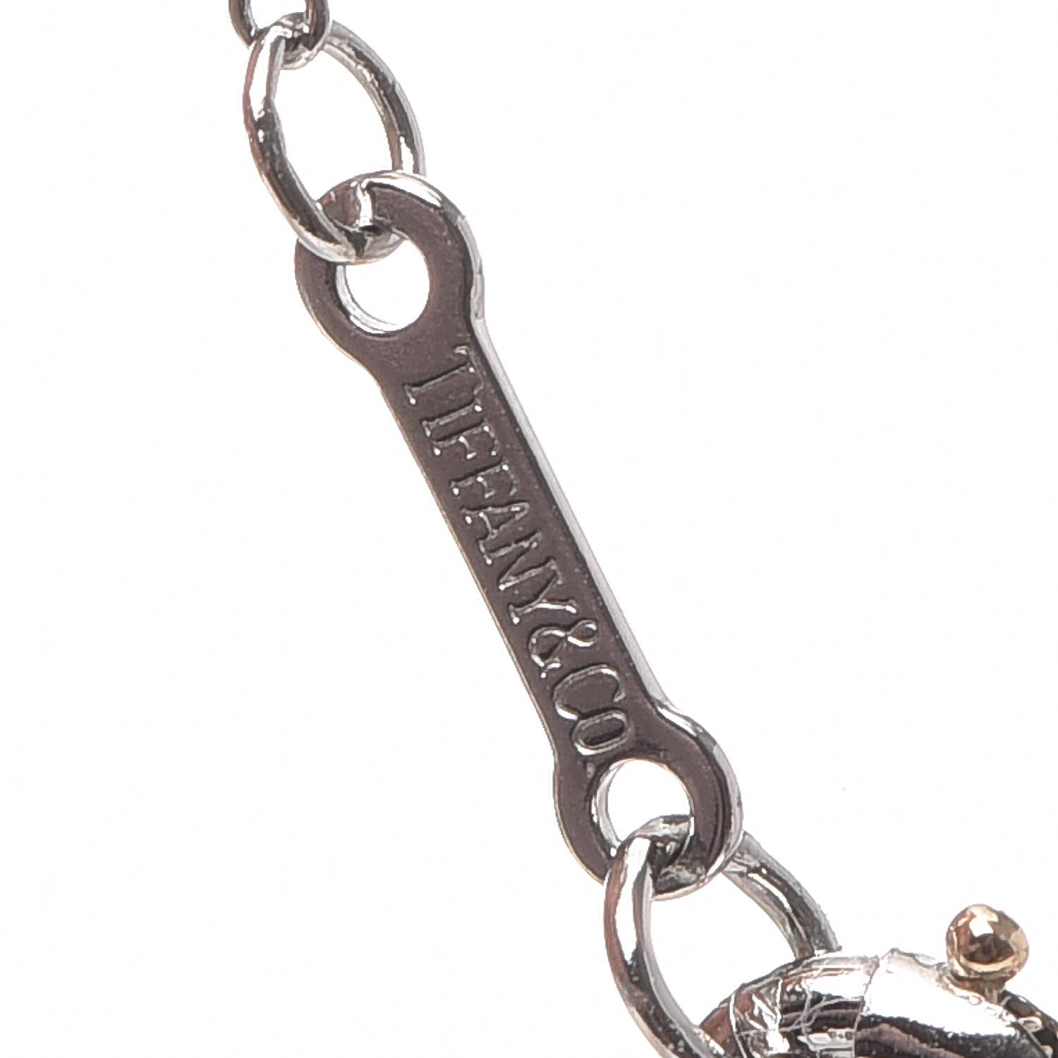 Tiffany Platinum Diamond .27ct Elsa Peretti Diamonds by the Yard Pendant Necklace 7 of 8