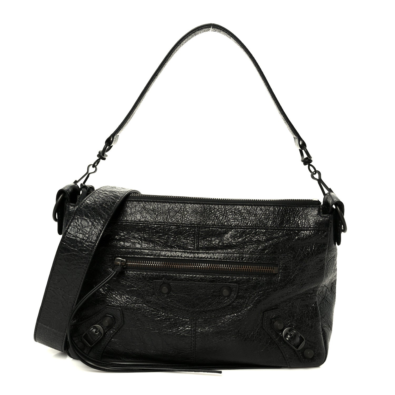 Balenciaga Agneau Arena Classic Hardware Small Le City Moto Black 1 of 10