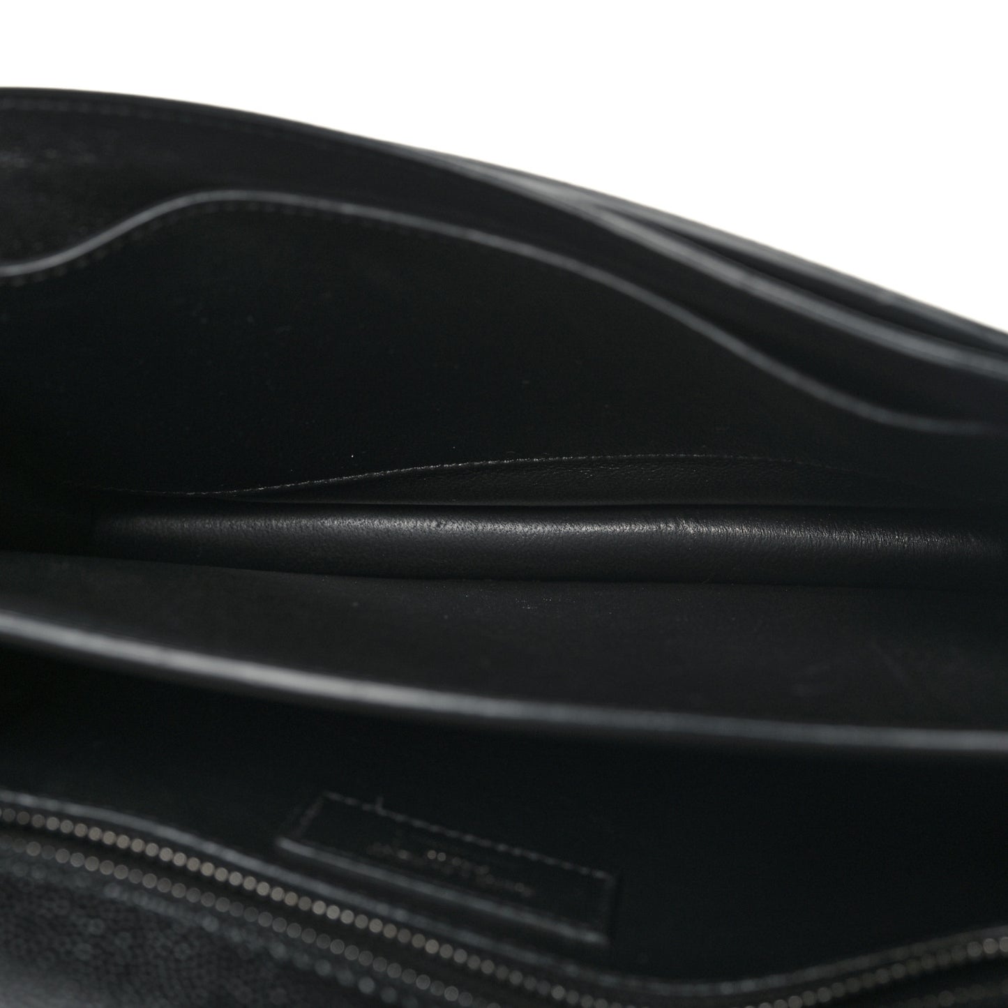 Grain De Poudre Monogram Cassandra Clasp Bag Black