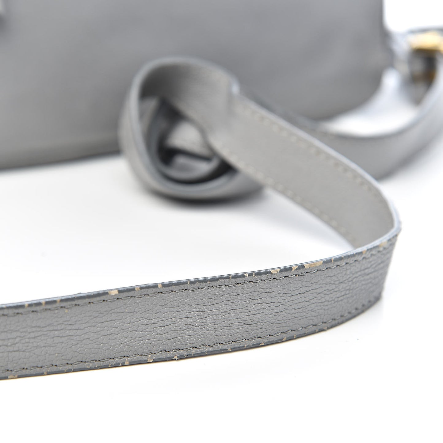 Lambskin PS1 Mini Pouch Messenger Concrete Grey