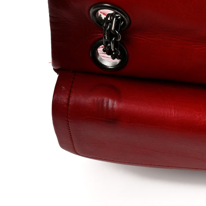 Chanel Aged Calfskin Quilted 2.55 Reissue 226 Flap Red 12 of 13