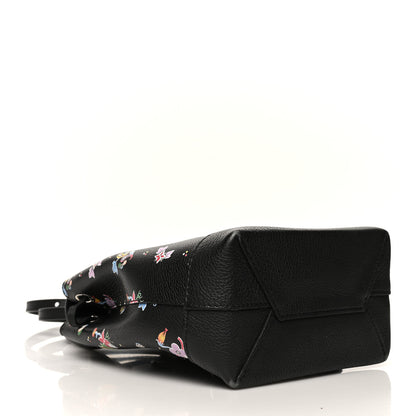 Louis Vuitton Calfskin Flower Lockme Mini Backpack Black Multicolor 4 of 6