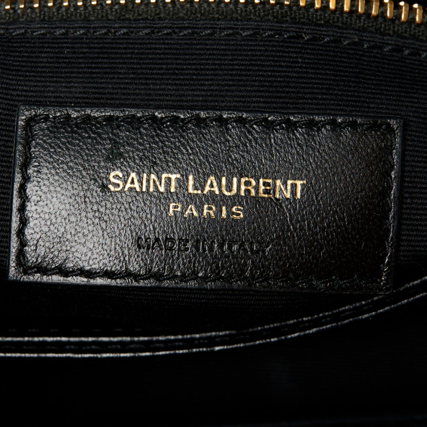 Calfskin Y Quilted Monogram Toy Loulou Crossbody Bag Black