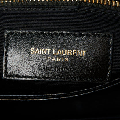 Saint Laurent Calfskin Y Quilted Monogram Toy Loulou Crossbody Bag Black 7 of 11