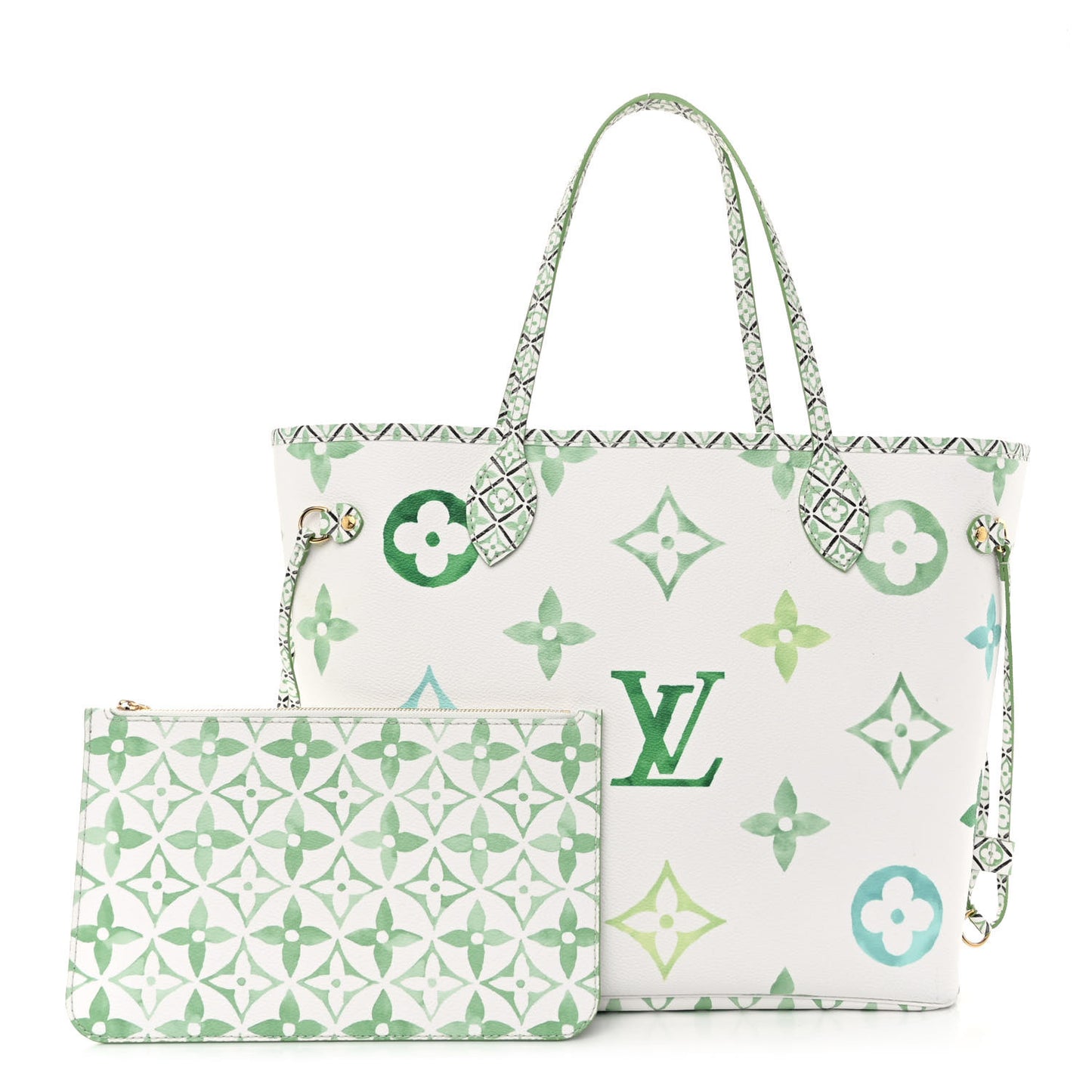 Monogram Giant By The Pool 2.0 Neverfull MM Jade