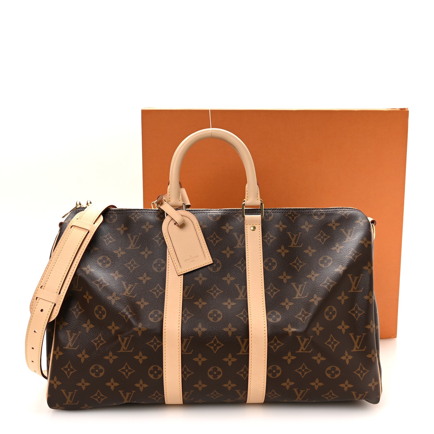 Louis Vuitton Monogram Keepall Bandouliere 45 9 of 9