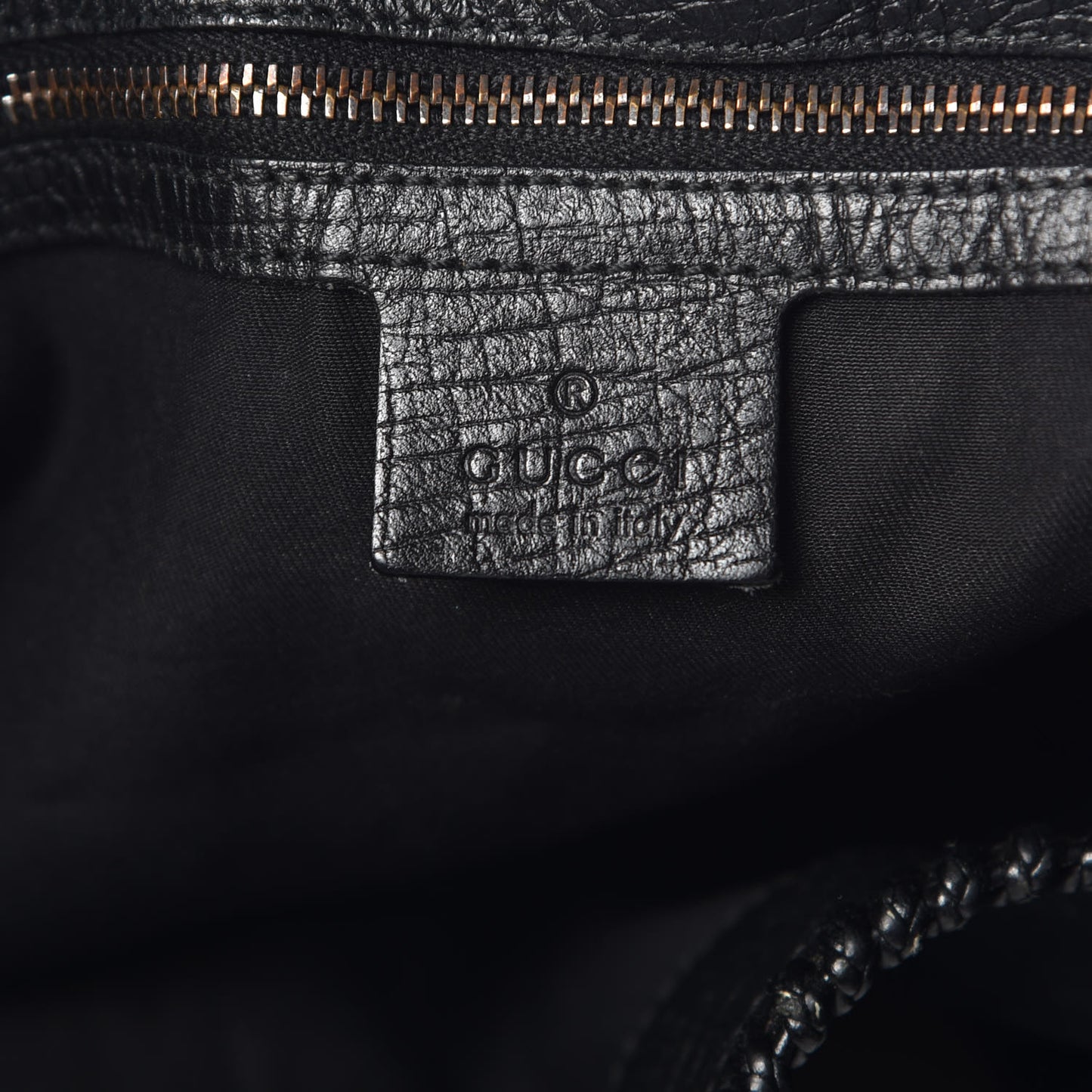Monogram Large Horsebit Chain Hobo Black
