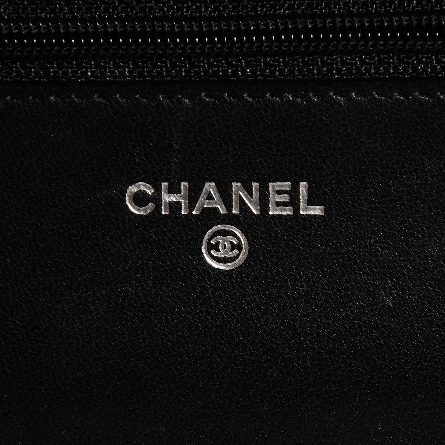Chanel Lambskin Quilted Wallet On Chain WOC Black 7 of 8