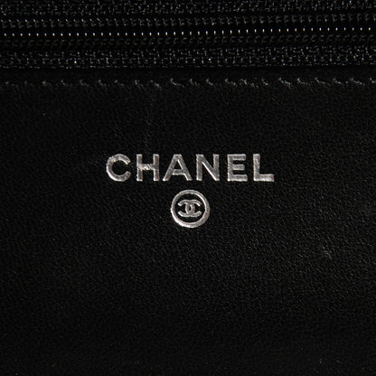 Chanel Lambskin Quilted Wallet On Chain WOC Black 7 of 8