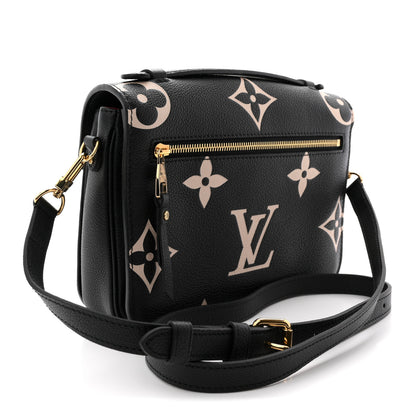 Louis Vuitton Empreinte Monogram Giant Pochette Metis Black Beige 3 of 9