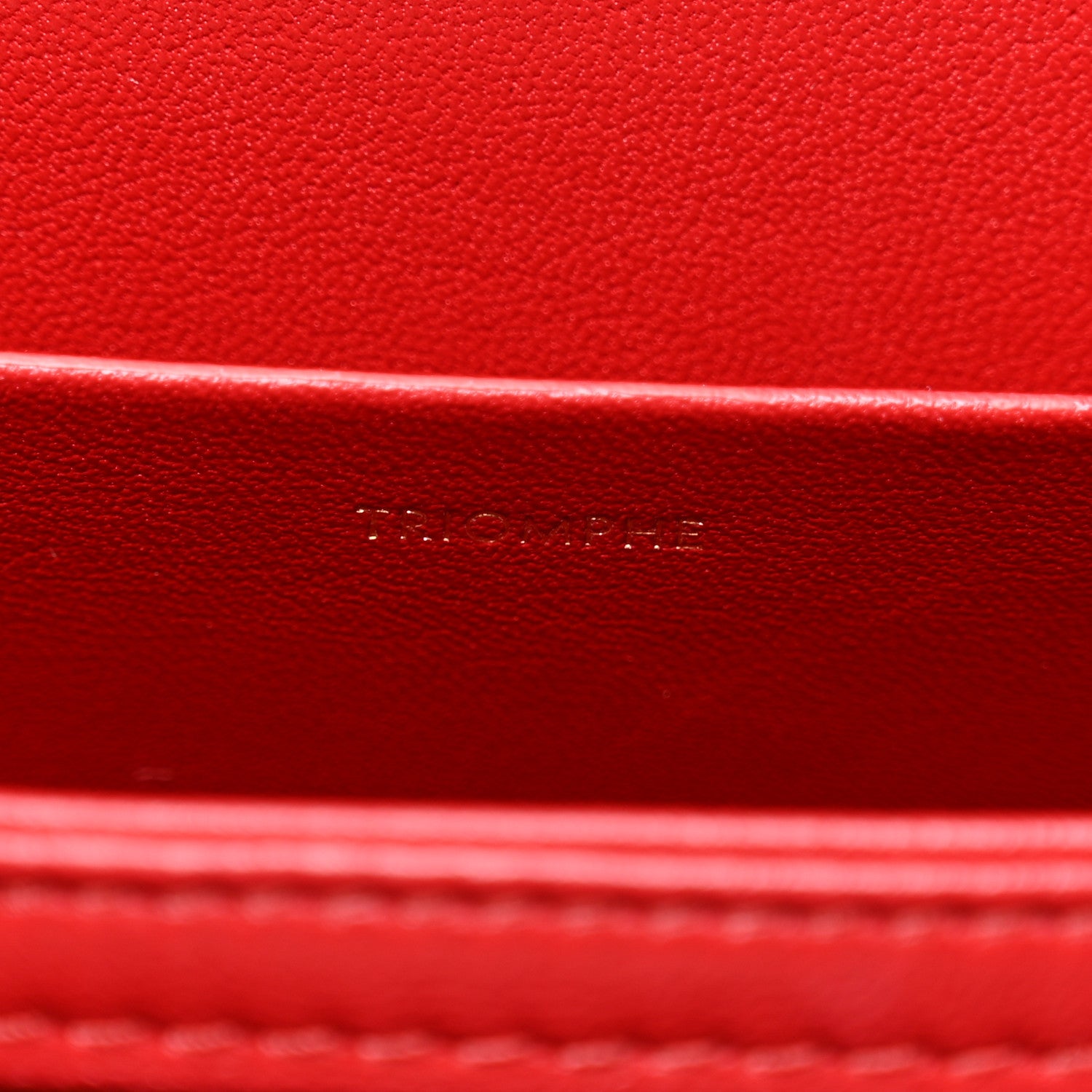 Celine Shiny Calfskin Medium Triomphe Red 1778623 – FASHIONPHILE