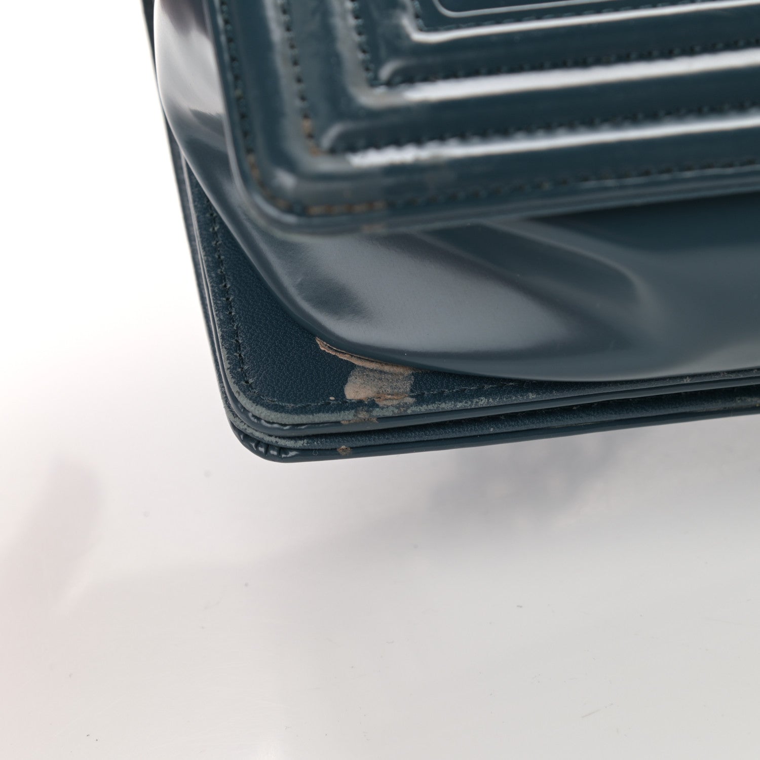 Chanel Glazed Calfskin New Medium Boy Flap Blue 15 of 21