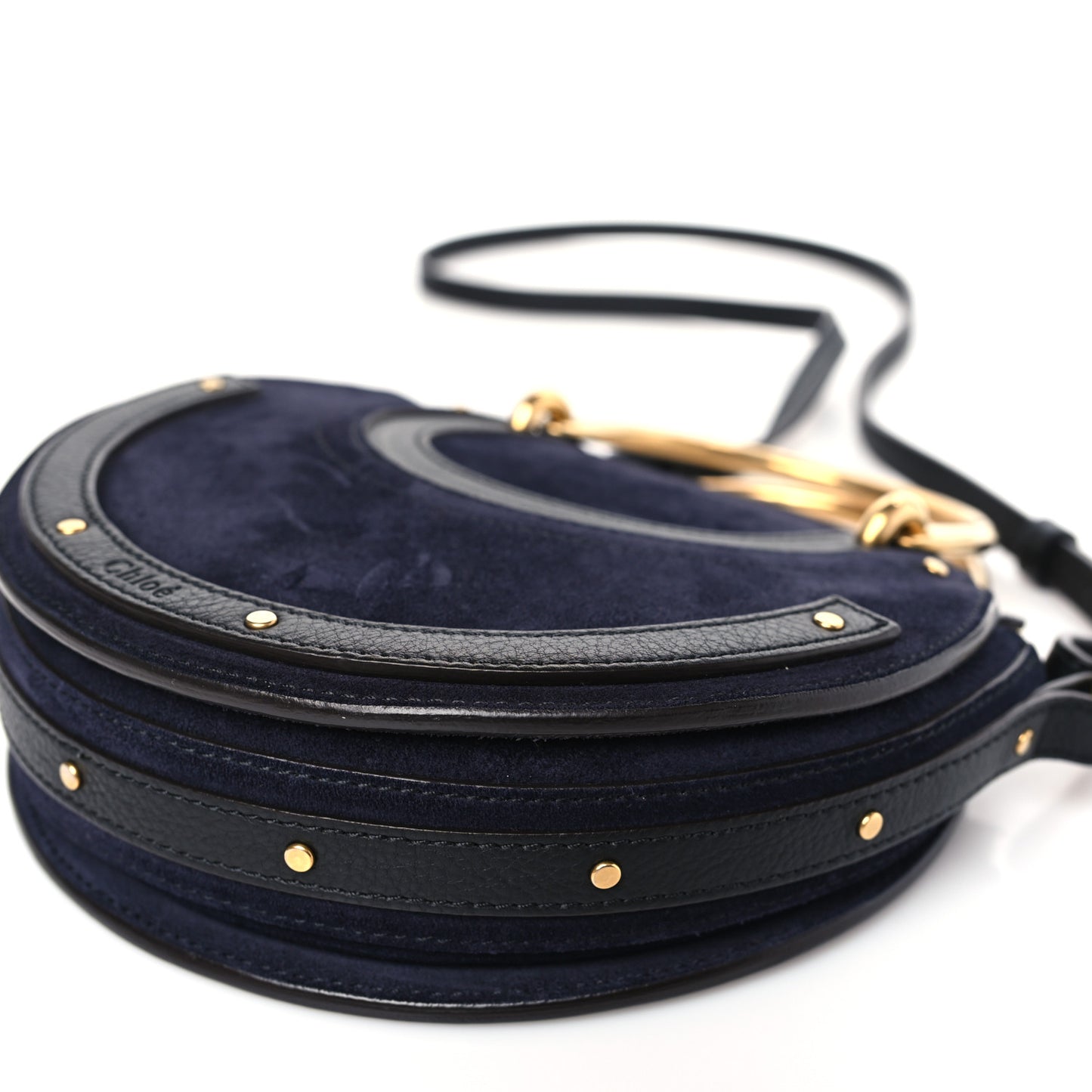 Calfskin Suede Small Pixie Bag Full Blue