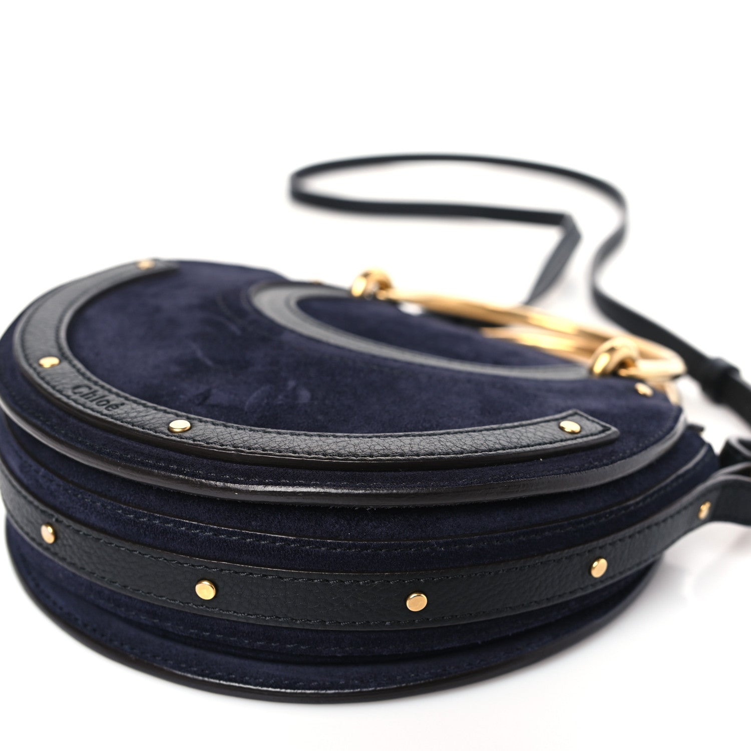 Chloe Calfskin Suede Small Pixie Bag Full Blue 8 of 8