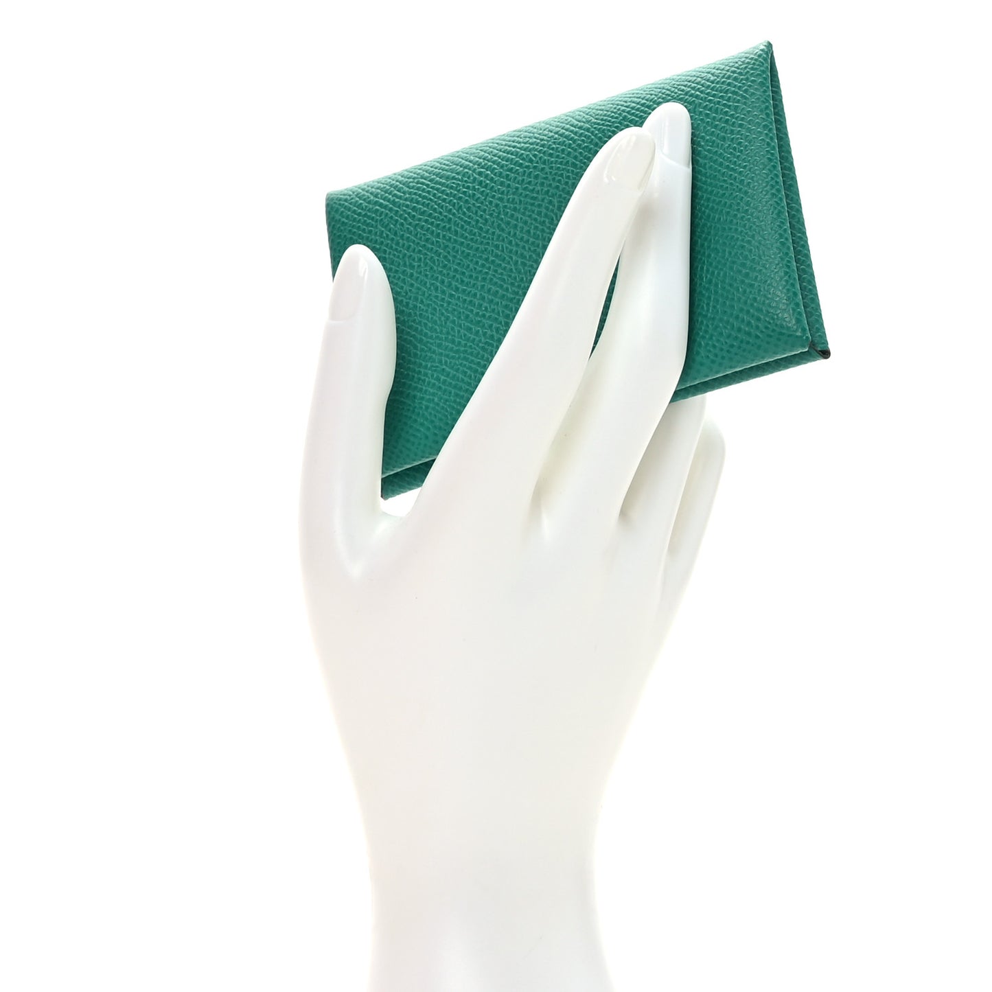 Epsom Calvi Card Case Vert Jade