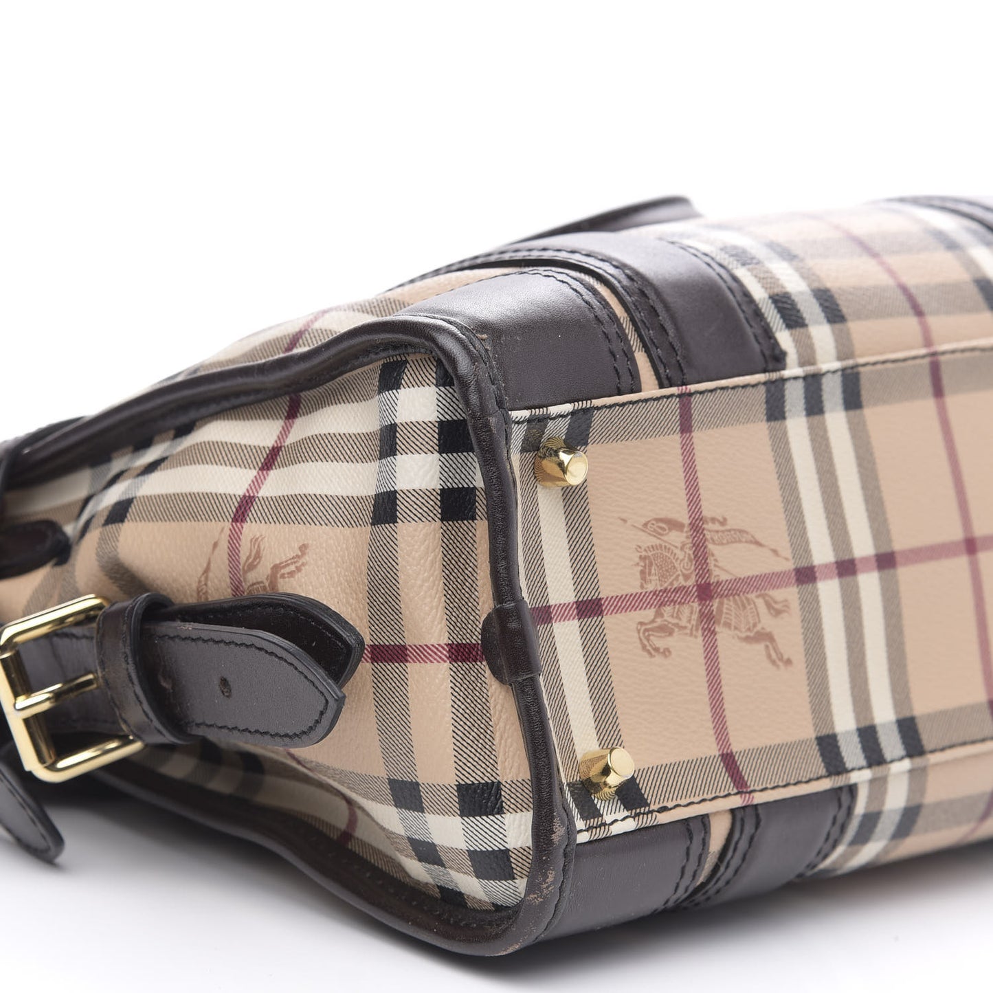Haymarket Check Medium Minford Portrait Tote Chocolate