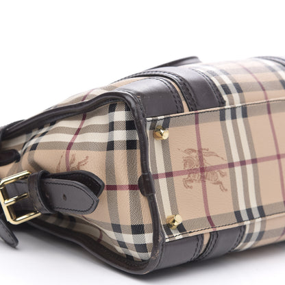 Burberry Haymarket Check Medium Minford Portrait Tote Chocolate 8 of 14