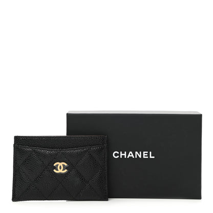 Chanel Caviar Quilted Card Holder Black 10 of 10