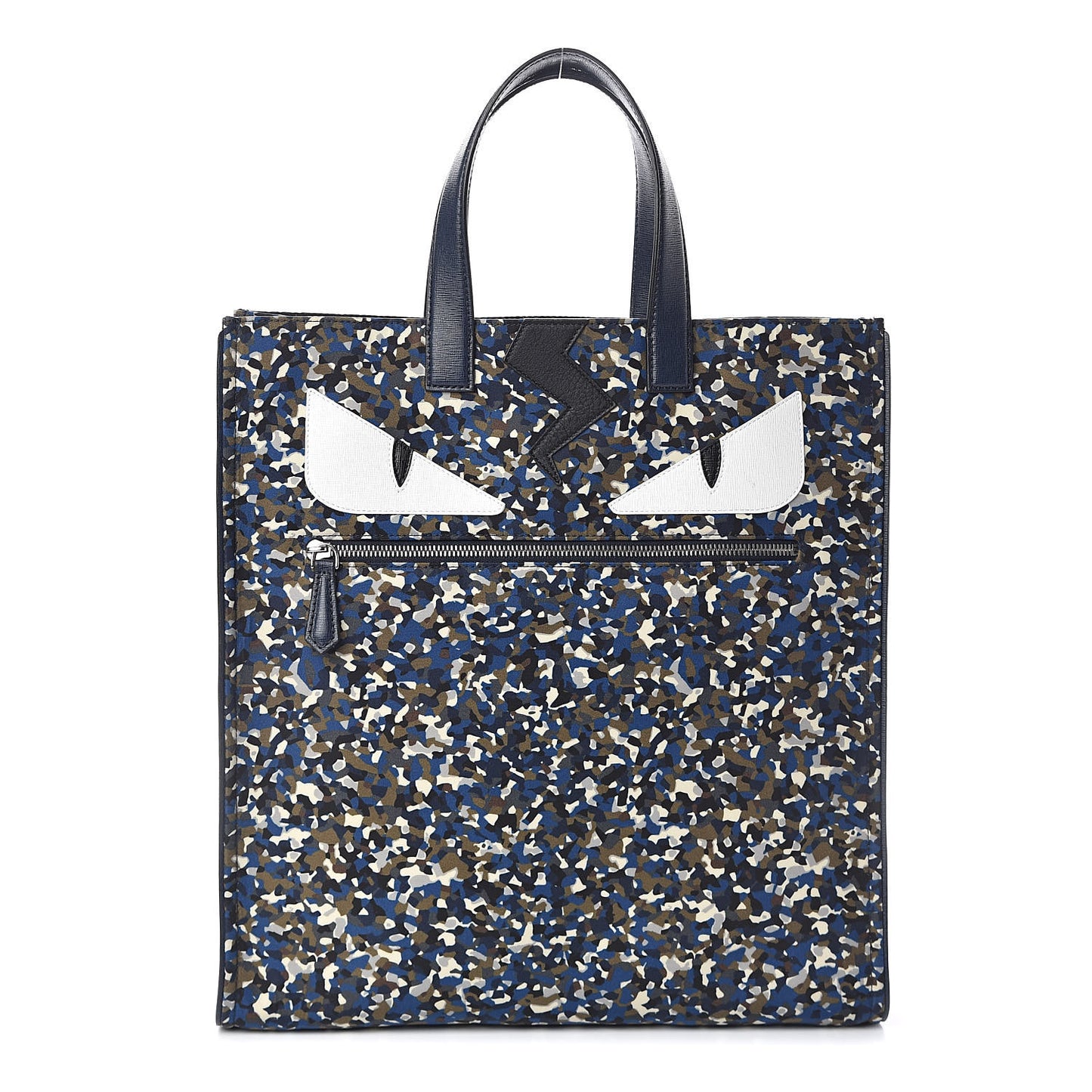 Nylon Vitello Elite Flamingo Granite Lightning Monster Eyes Vertical Tote Military Lavagna Multicolor