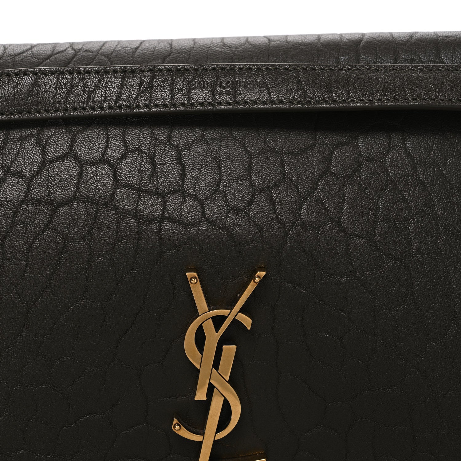 Saint Laurent Grained Lambskin Monogram Large Niki Chain Satchel Light Musk 8 of 10
