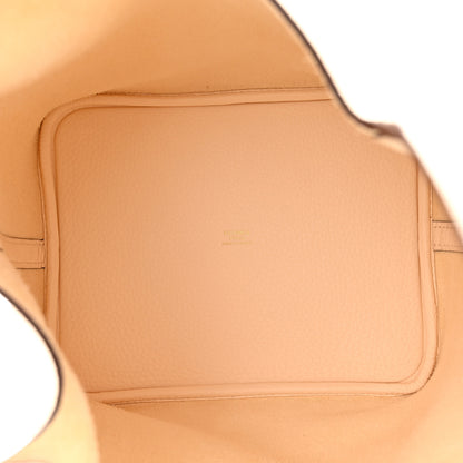 Hermes Taurillon Clemence Picotin Lock 22 MM Nata 5 of 10