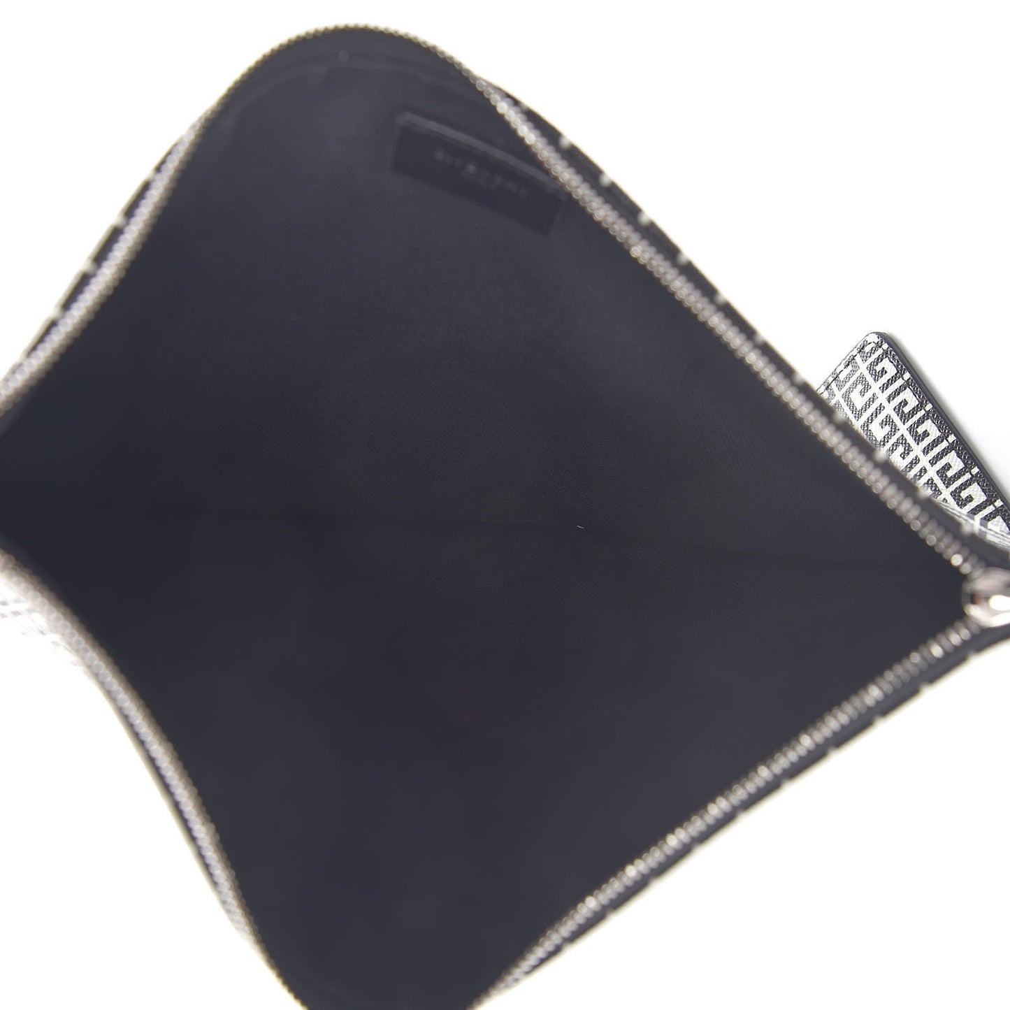 Coated Canvas Medium Iconic Print Zip Pouch Multicolor