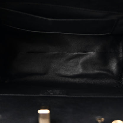 Salvatore Ferragamo Calfskin Large Studio Bag Dune Bone Black 5 of 10