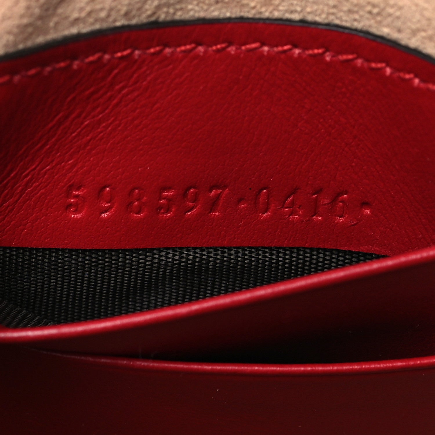Gucci Calfskin Matelasse Mini GG Marmont Crossbody Bag Hibiscus Red 7 of 9