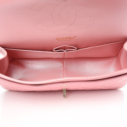 Chanel Iridescent Caviar Quilted Jumbo Double Flap Rose Pink 5 of 11